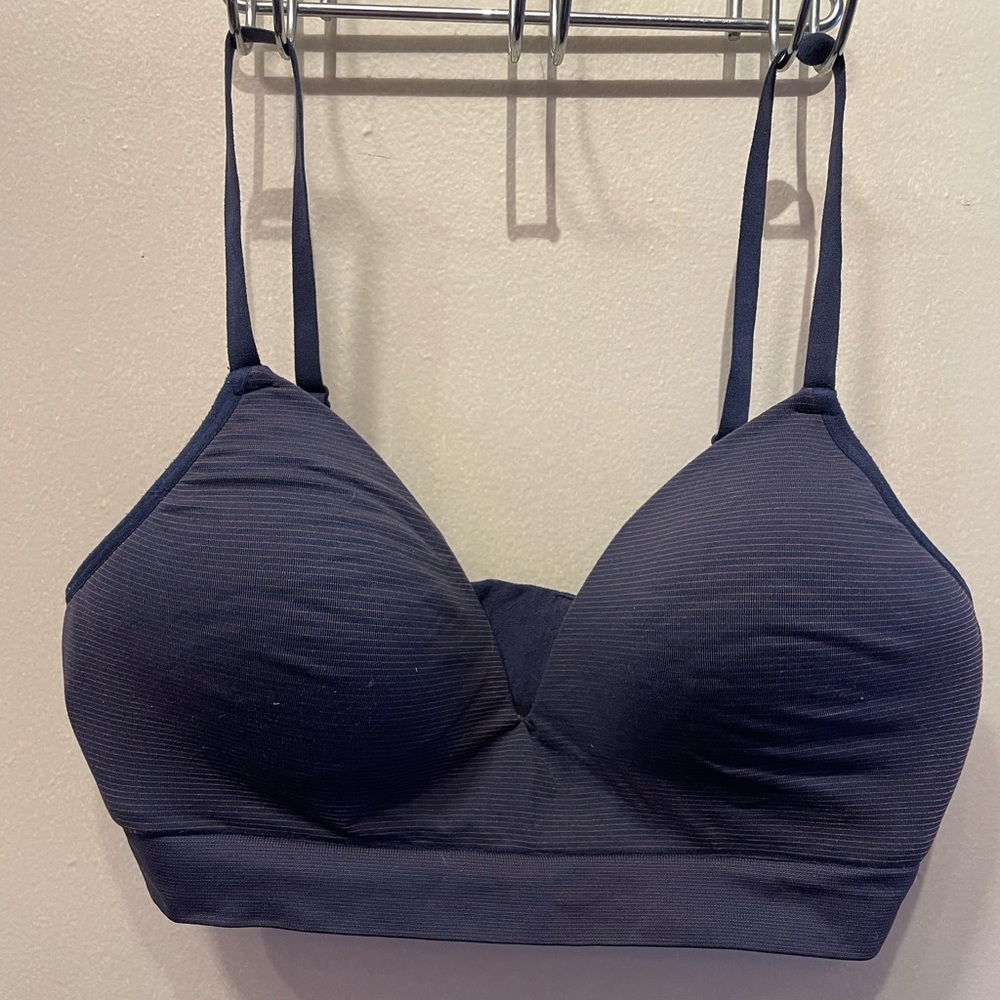 ThirdLove Navy and Red Striped Form Fit Bra